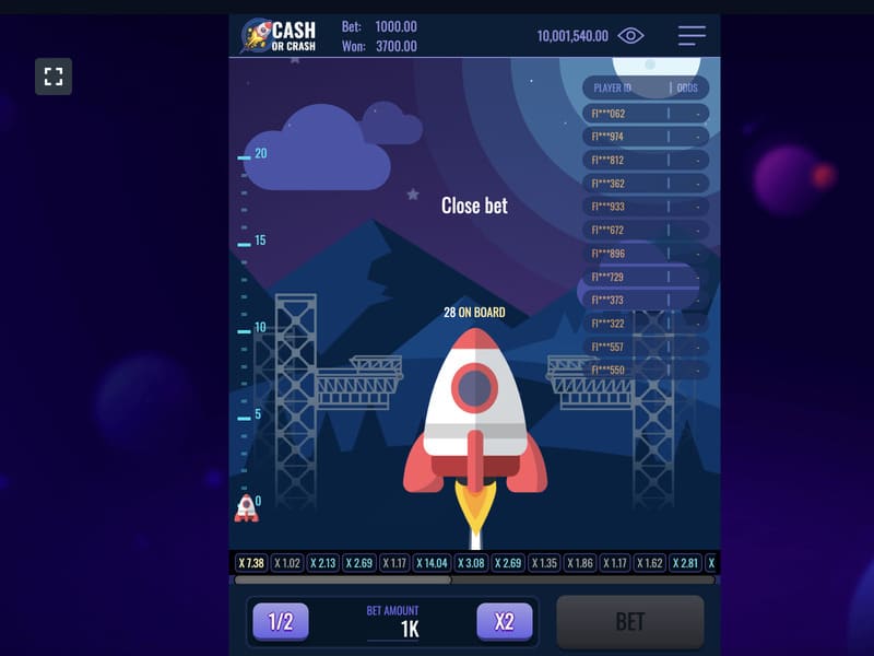 Juega gratis a la demo de Cash or Crash Live