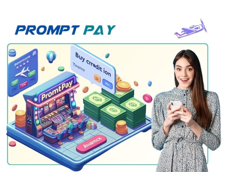 Nạp tiền để đặt cược trong Aviator thông qua PromptPay