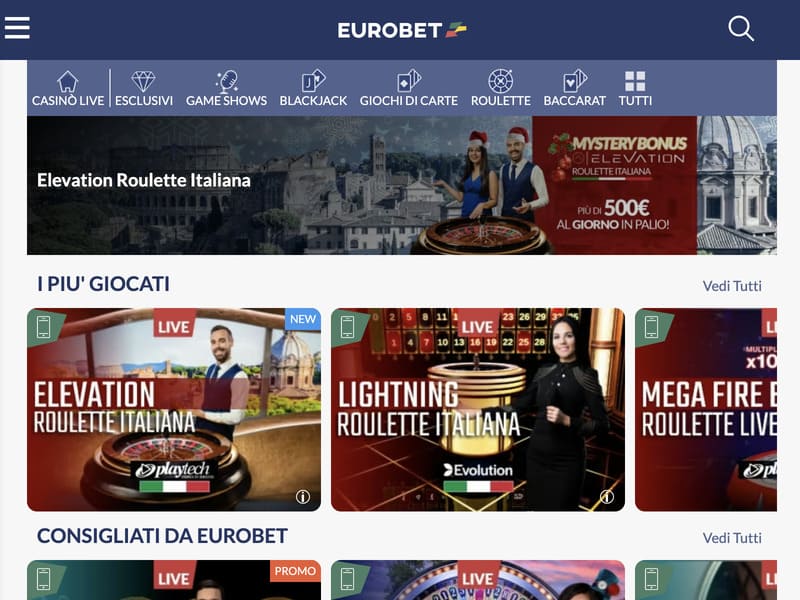 Tavat tallettaa virallisella Eurobet-kasinosivustolla