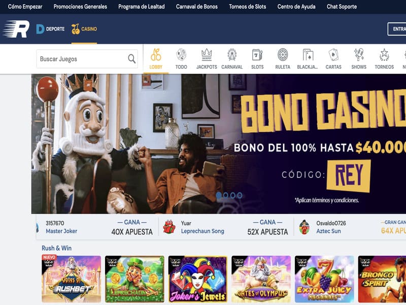 Bonuses for Aviator slot at Rushbet online casino