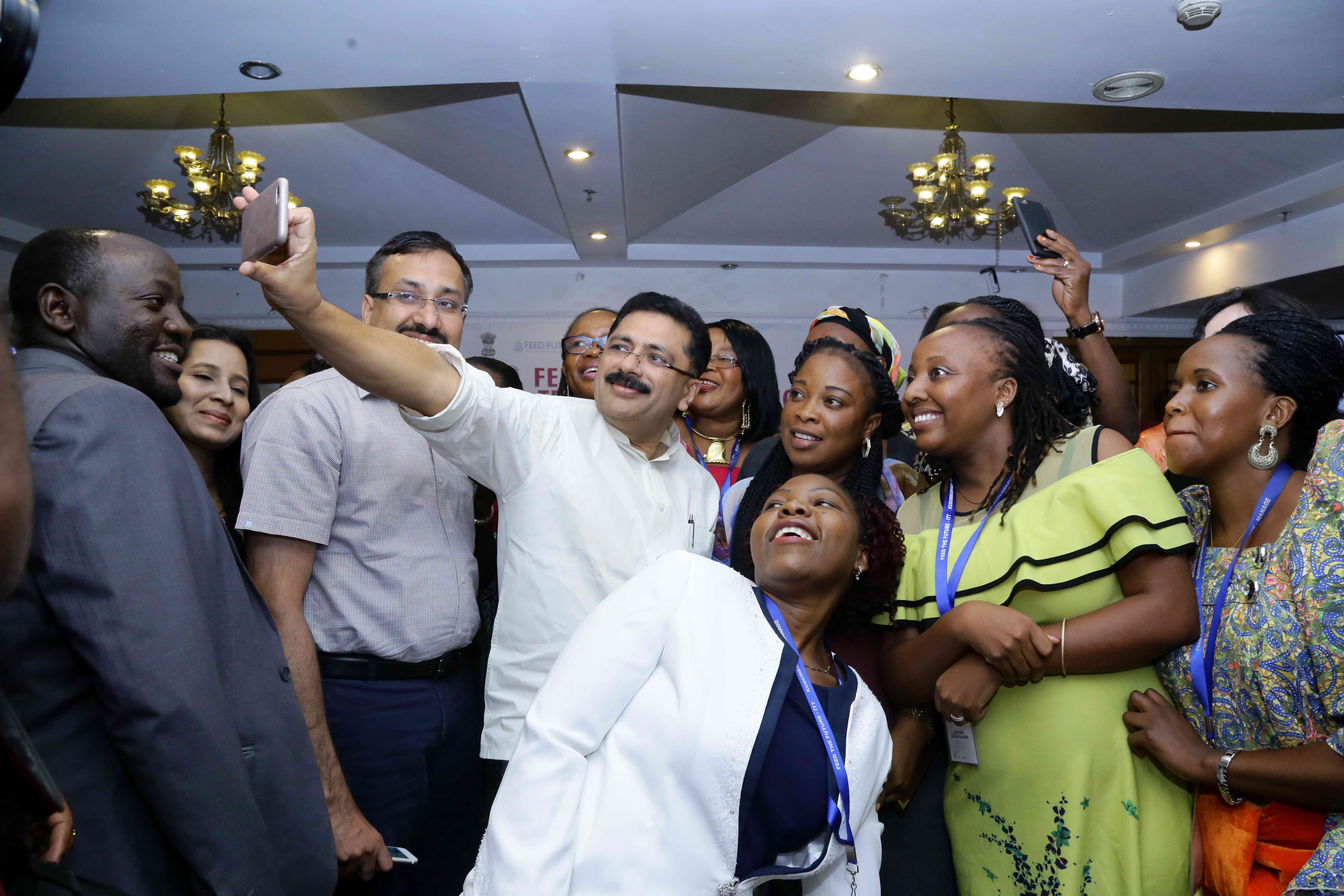 Mininster Dr.K.T.Jaleel with foreign delegation