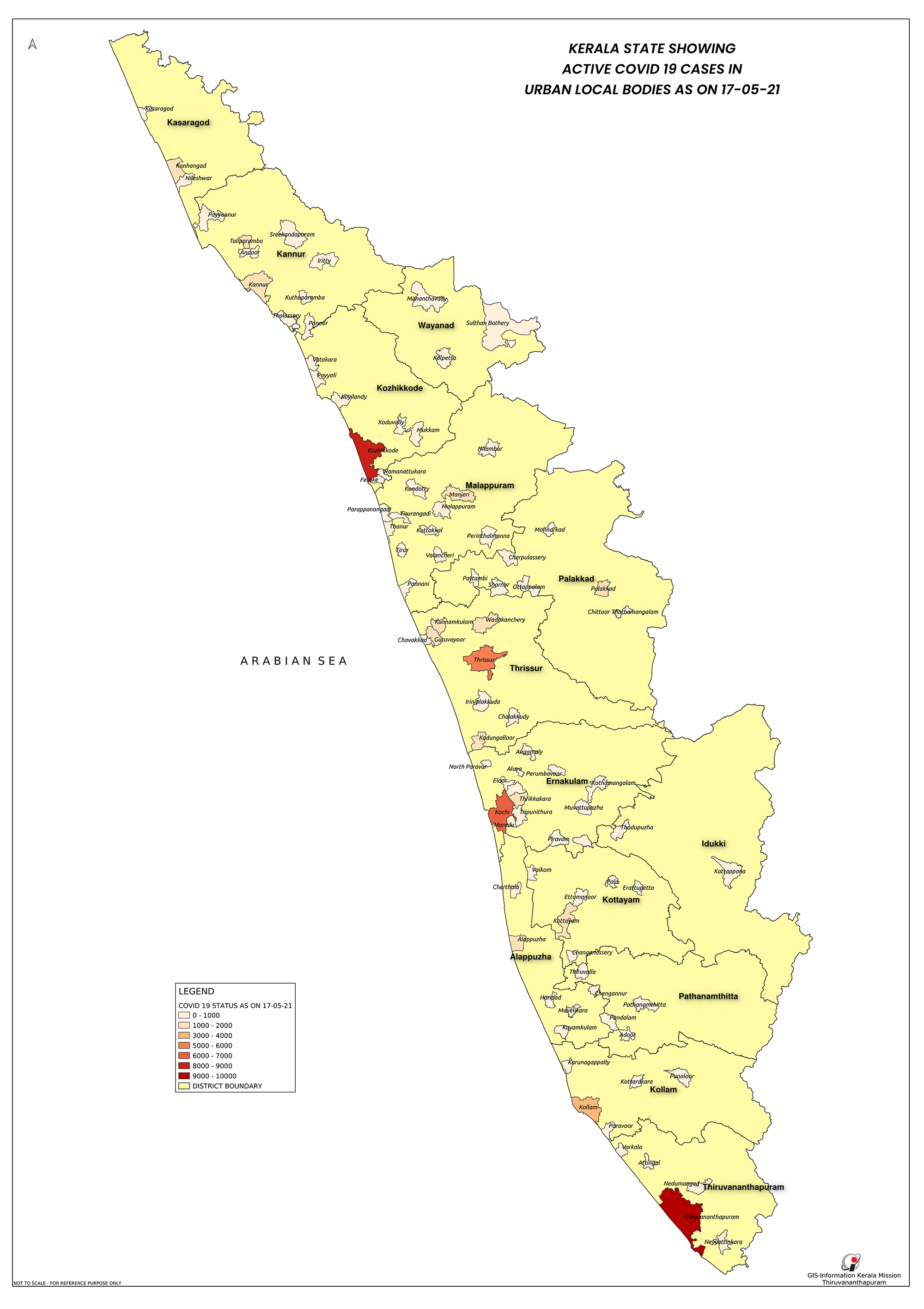 Covid active cases in ULBs 17 May 2021