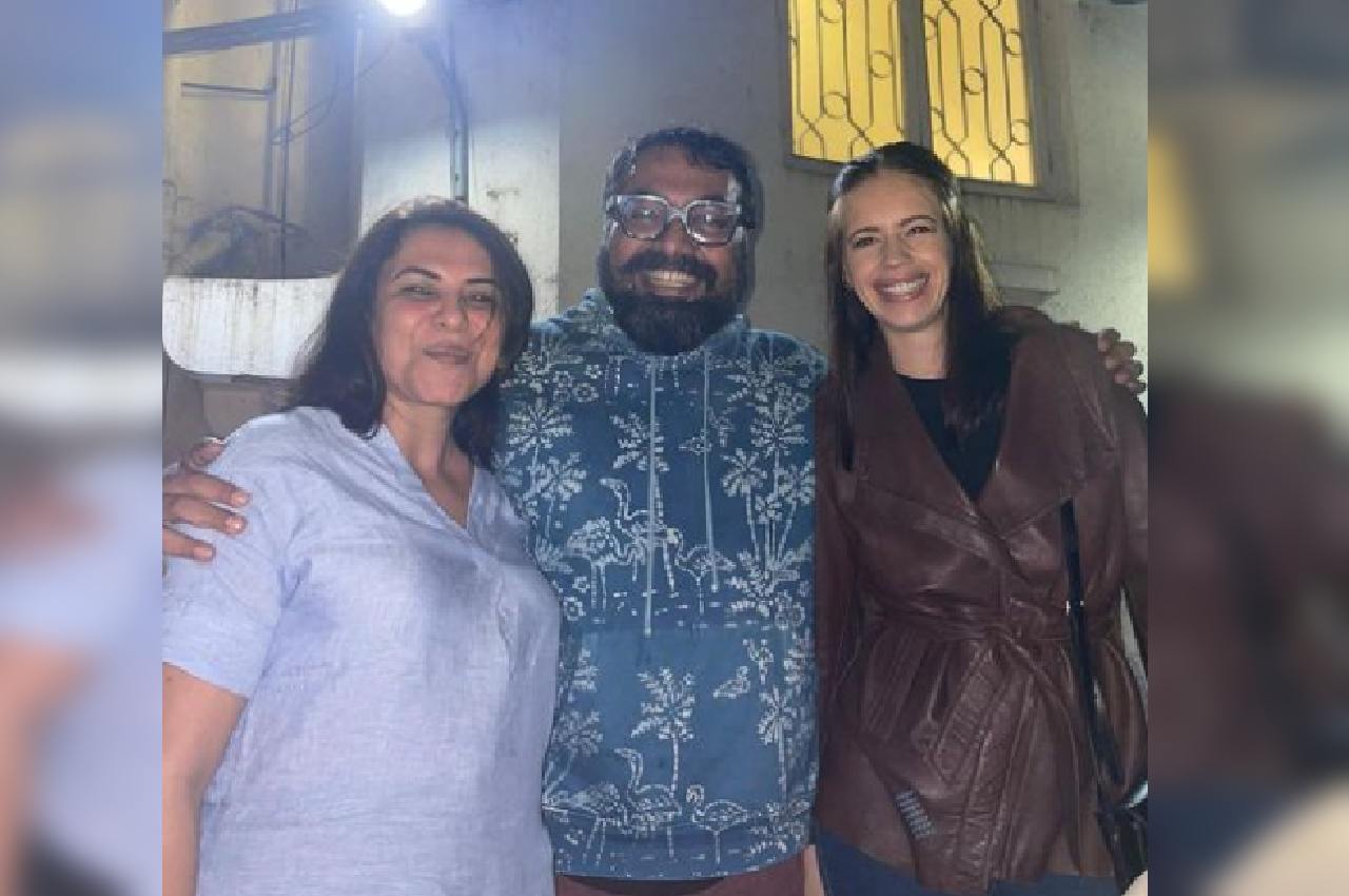 Anurag Kashyap with ex-wives Aarti Bajaj and Kalki Koechlin