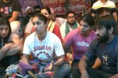 wrestlers protest