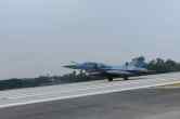 Fighter jet at Purvanchal Expressway