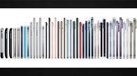 All handsets: From iPhone 3 to iPhone 15 Pro Max. (Photo Credit: X/@andrewjclare)