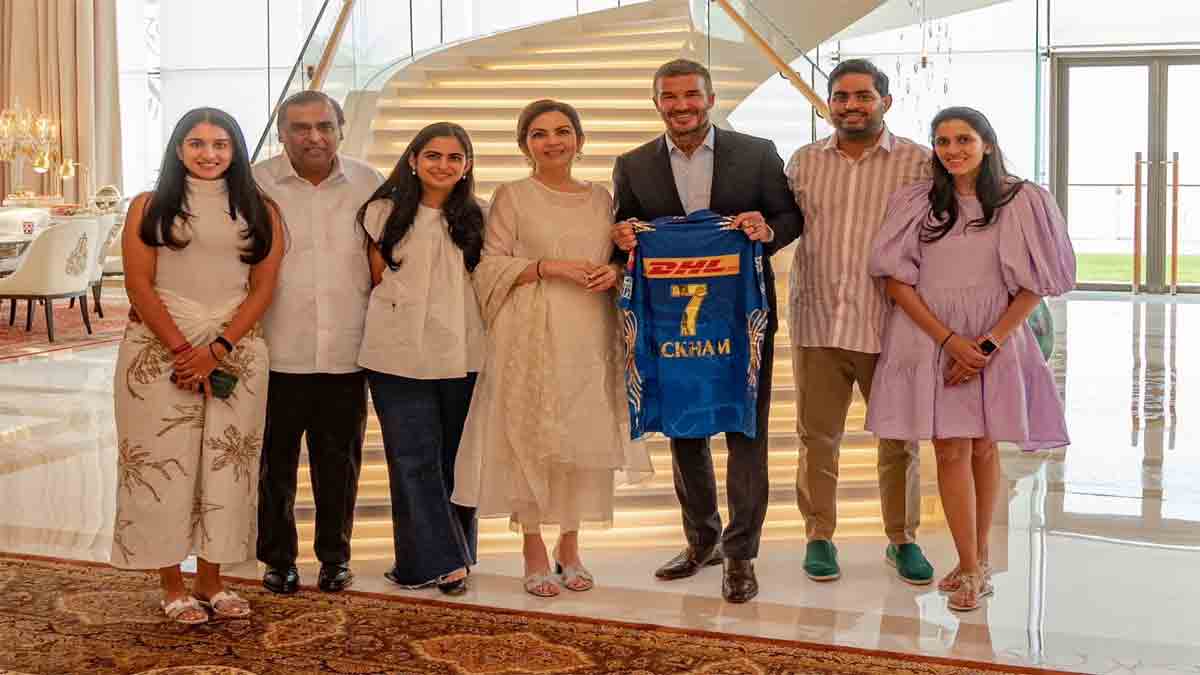 David Beckham Hosted By Ambani's