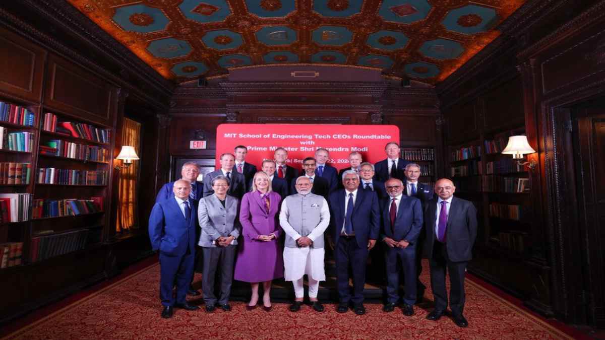 PM Modi US Visit: Prime Minister Meets Tech CEOs In New York, Google’s Sundar Pichai Among Attendees