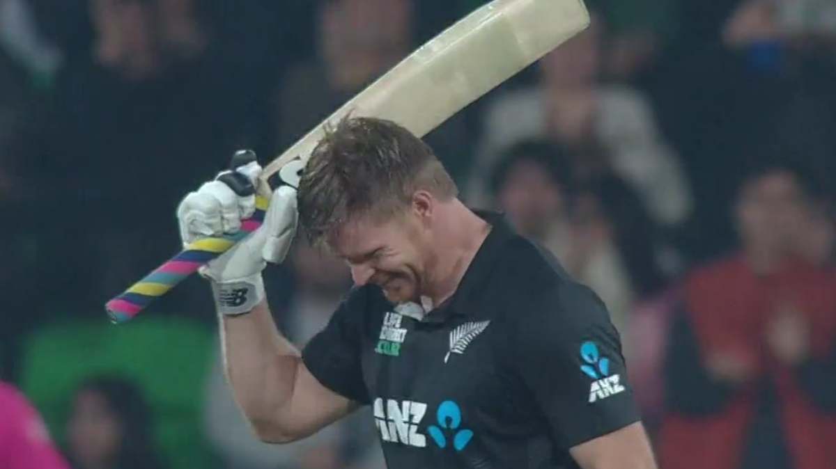 Glenn phillips scored his first ever ODI century against Pakistan