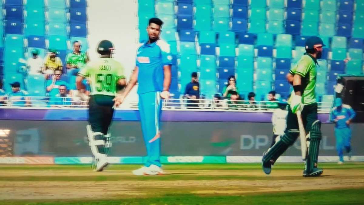 Harshit Rana was annoyed by Mohammad Rizwan's push