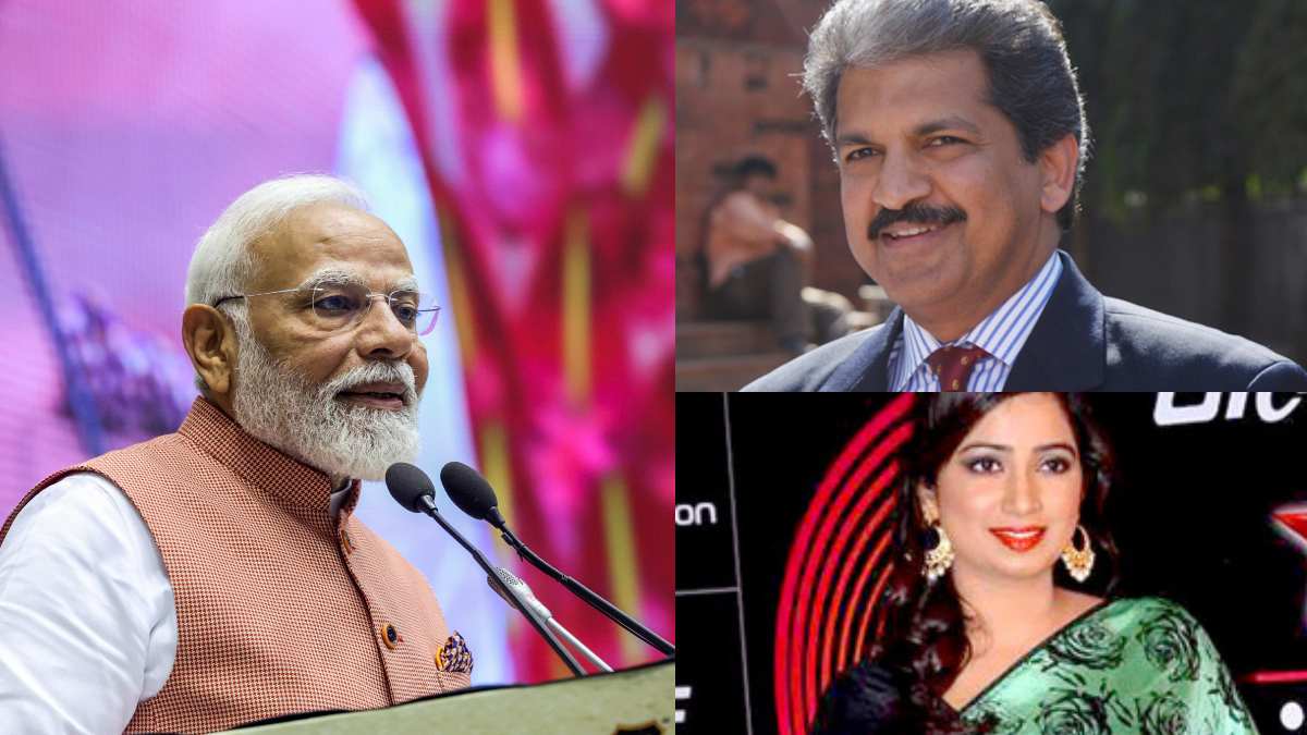 PM Modi, Anand Mahindra & Shreya Goshal