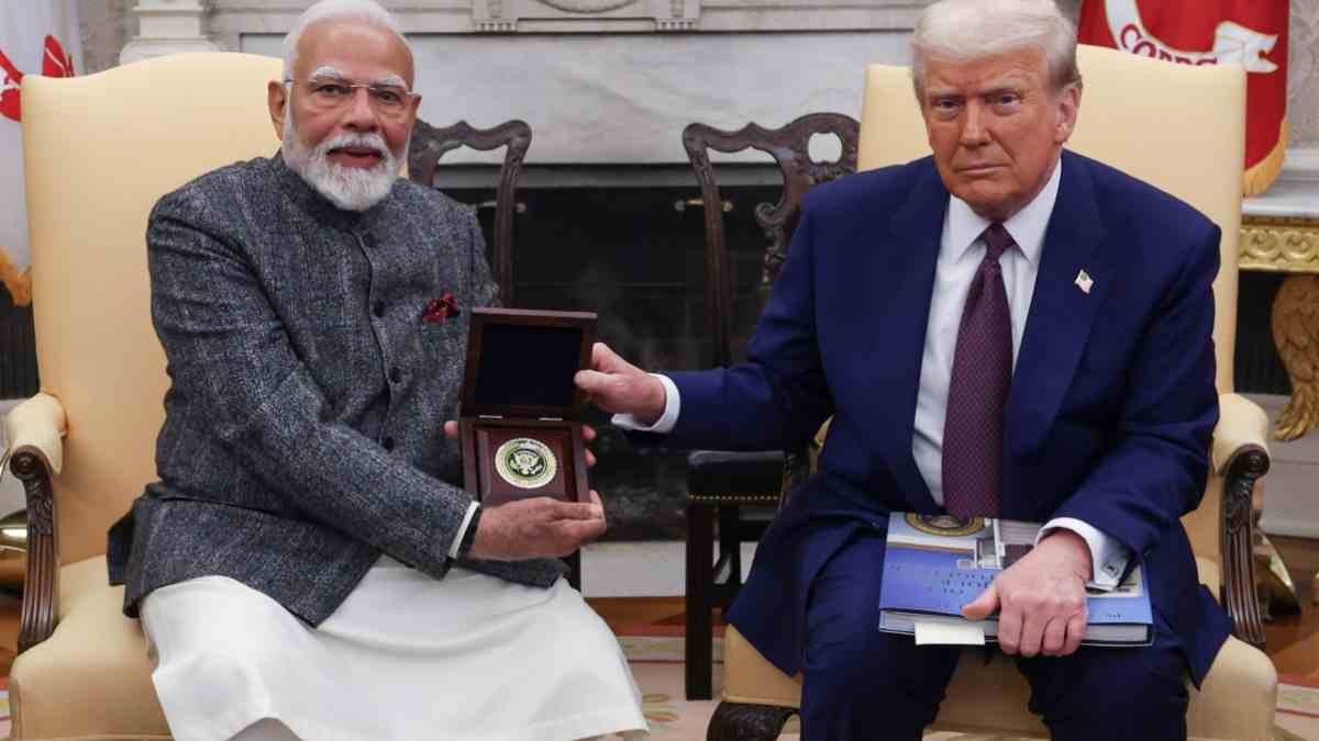Prime Minister Narendra Modi with US President Donald Trump
