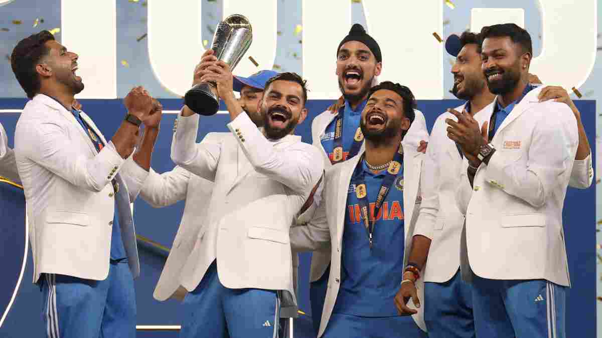 India won the Champions Trophy 2025 but there was no PCB official on stage despite Pakistan being the host nation.