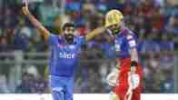 Jasprit Bumrah and Virat Kohli in MI vs RCB match