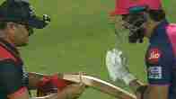 Riyan Parag's bat fails gauge test in DC vs RR match