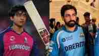 Vaibhav Suryavanshi hits 30 runs in debutant Karim Janat's over