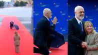 Albanian PM Kneels To Greet Giorgia Meloni- Watch The Viral Moment Everyone’s Talking About | VIDEO