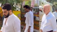 Family and friends at Nirmal Kapoor's last rites