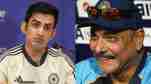 Gautam Gambhir and Ravi Shastri