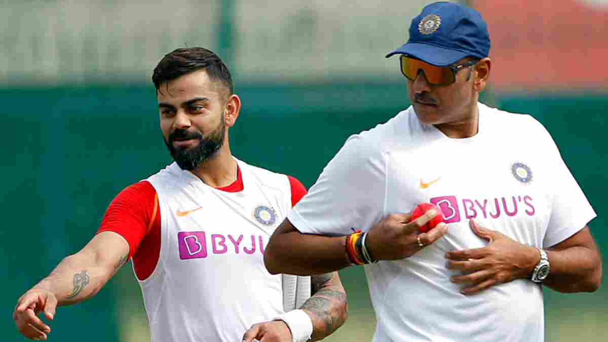 Ravi Shastri and Virat Kohli