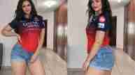 Archita Phukan in RCB jersey