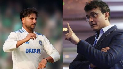 Image Credit - Kuldeep Yadav and Sourav Ganguly (X - Platform)